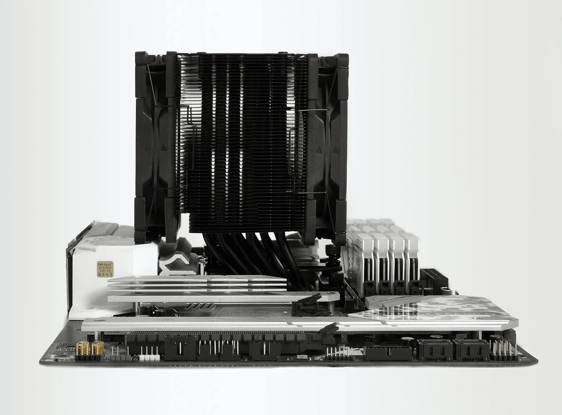 SCYTHE MUGEN 6 / MUGEN 6 Dual Fan Black Edition CPU Cooler, Intel: LGA1700/LGA1151, AMD: AM5/AM4 Support, Single Tower, Aluminum Top Cover