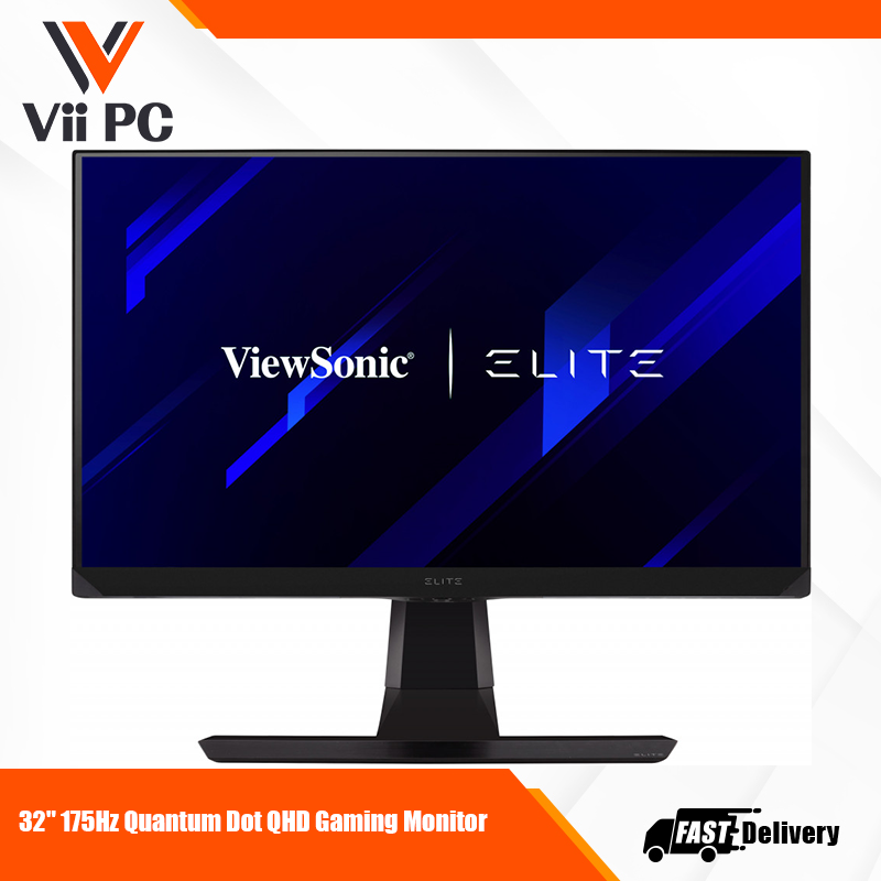 ViewSonic ELITE XG320Q 32 Inch 1440p 0.5ms 175Hz Gaming Monitor with GSYNC Compatible, HDR600, 99% AdobeRGB, HDMI, DisplayPort and Advanced Ergonomics for Esports