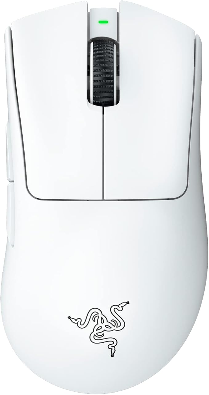 Razer DeathAdder V3 Pro - Classic Base - 1000 Hz Ultra-lightweight Wireless Ergonomic Esports Mouse - Black/White