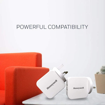 Honeywell Honeywell Zest Charger 24W/4.8Amp/2 x USB/Value Series/3 Years Warranty - BLACK/WHITE