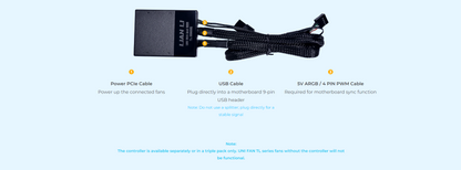LIAN LI UNI HUB – TL Series L-Connect 3 Controller BLACK/WHITE