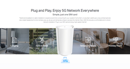 TP-LINK DECO X80-5G Whole Home Wi-Fi 6 AX6000 Gateway