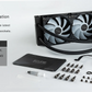 TECWARE ECLIPSE 240 LCD AIO Liquid CPU Cooler Black/White