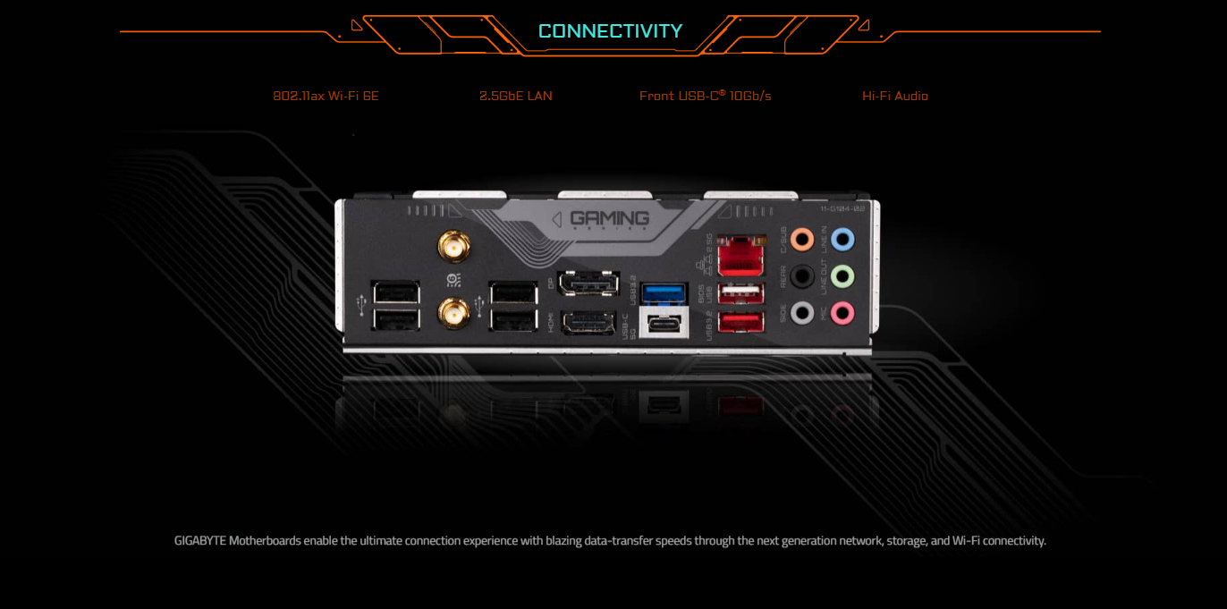 GIGABYTE B760 GAMING X AX (rev. 1.x) Wi-Fi 6E DDR5 LGA 1700 M.2 PCIe 4.0 ATX Motherboard