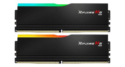 G.SKILL RIPJAWS M5 RGB DDR5-6000 CL30-40-40-96 1.35V / 1.4V 32GB(2x16GB) / 64GB(2x32GB) BLACK/WHITE Intel XMP 3.0 Ready, Dual Channel Kit