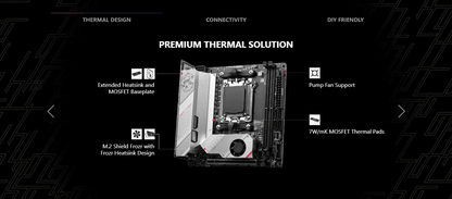 MSI MPG B650I EDGE WIFI AM5 Mini-ITX Motherboard + AMD Ryzen 7 7800X3D (AM5) Processor BUNDLE