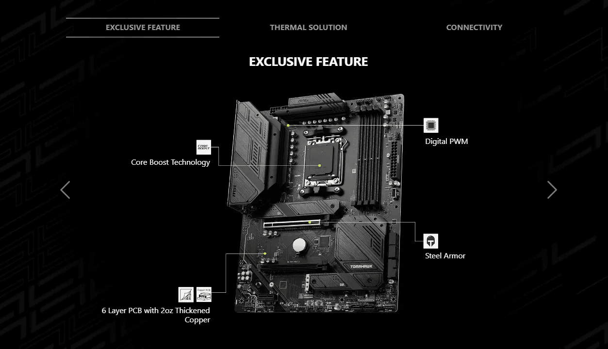 MSI MAG B650 TOMAHAWK WIFI AM5 ATX Motherboard + AMD Ryzen 7 7800X3D (AM5) Processor BUNDLE