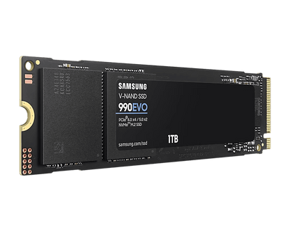 SAMSUNG 990 EVO NVMe 2.0 M.2 2280 SSD (1TB / 2TB) - PCIe 4.0x4/PCIe 5.0x2/Up to 5,000 MB/s Read/Up to 4,200 MB/s Write/5 Yrs Wty