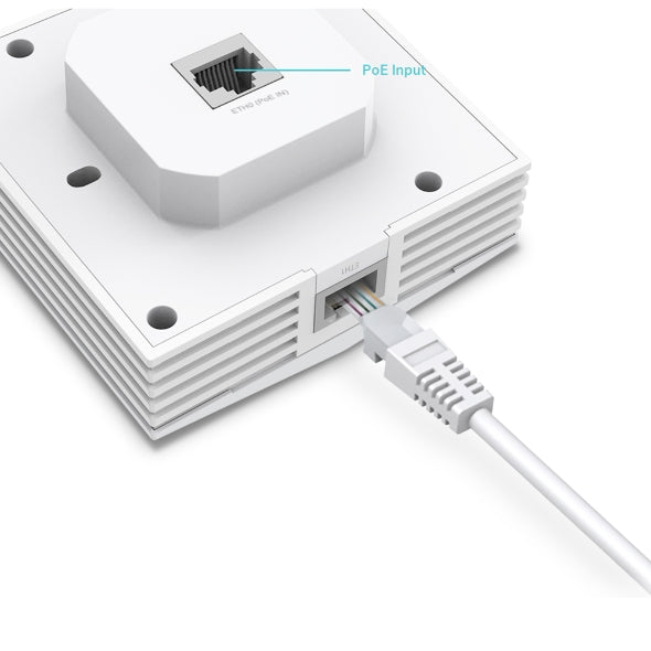 TP-LINK EAP650-Wall AX3000 Wall Plate Wi-Fi 6 Wireless Access Point Cloud Access, Omada App, PoE Access Point, 2G Port