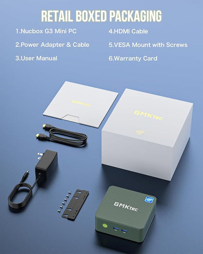 GMKtec NucBox G3 Black - Intel N100 Processor (16GB RAM + 1TB SSD)