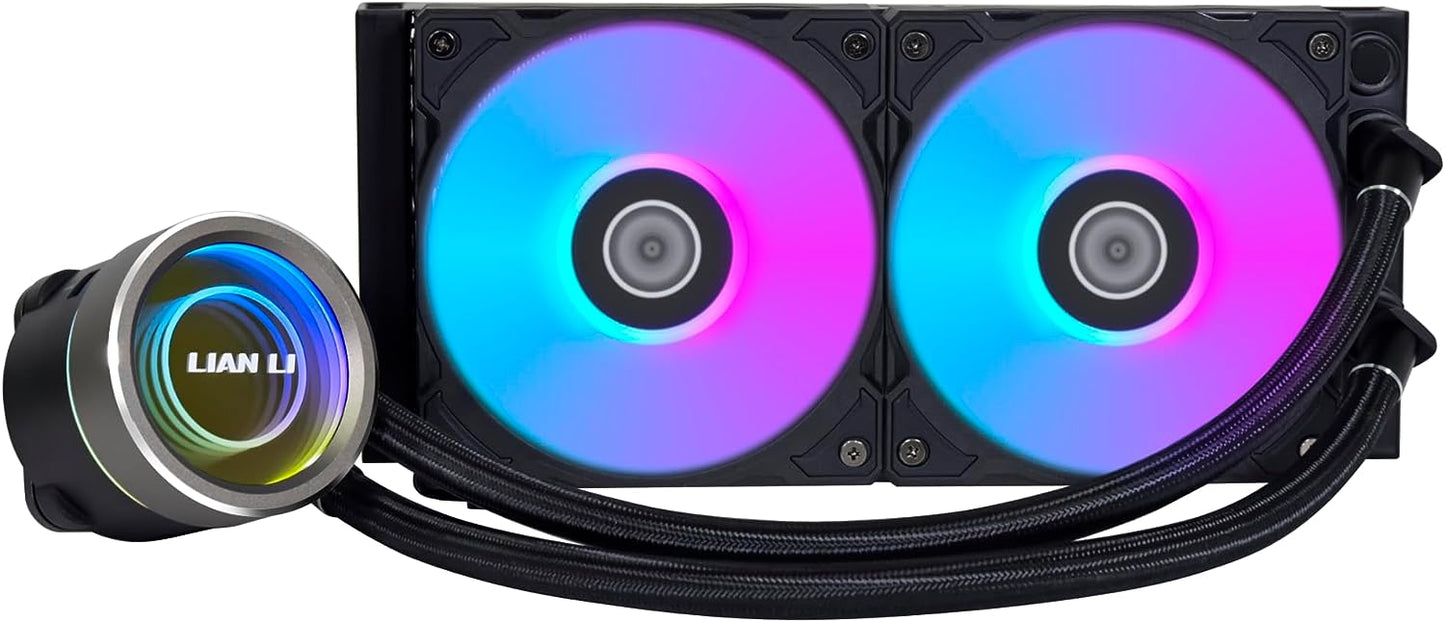 Lian Li Galahad II Trinity 240 360 AIO CPU Liquid Cooler 240mm 360mm Black or White - ARGB Daisy-chainable Radiator Fans - Intel® LGA 1700, 1200, 115X, AMD® AM5/AM4 Sockets