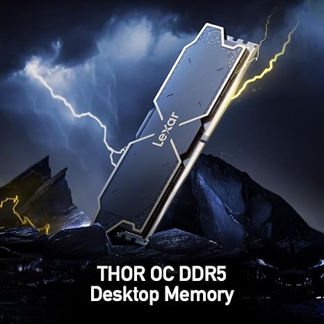 Lexar THOR OC DDR5 Desktop Memory 32GB (2x16GB) - Black