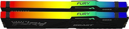 Kingston FURY Beast RGB 16GB(2x8GB)/32GB(2x16GB)/64GB(2x32GB) 6000Mhz DDR5 CL40 Memory Kit