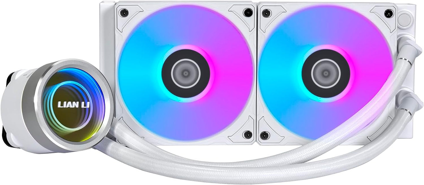 Lian Li Galahad II Trinity 240 360 AIO CPU Liquid Cooler 240mm 360mm Black or White - ARGB Daisy-chainable Radiator Fans - Intel® LGA 1700, 1200, 115X, AMD® AM5/AM4 Sockets