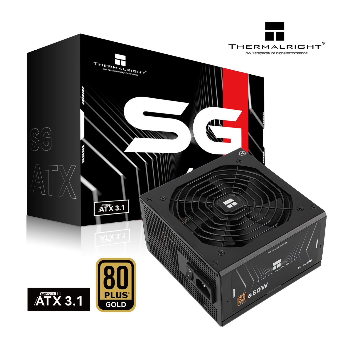 Thermalright Modular PSU SG-850/750/650, 80PLUS Gold, ATX 3.1+Gen5.1, Full Modular - Black / White (5 years warranty)