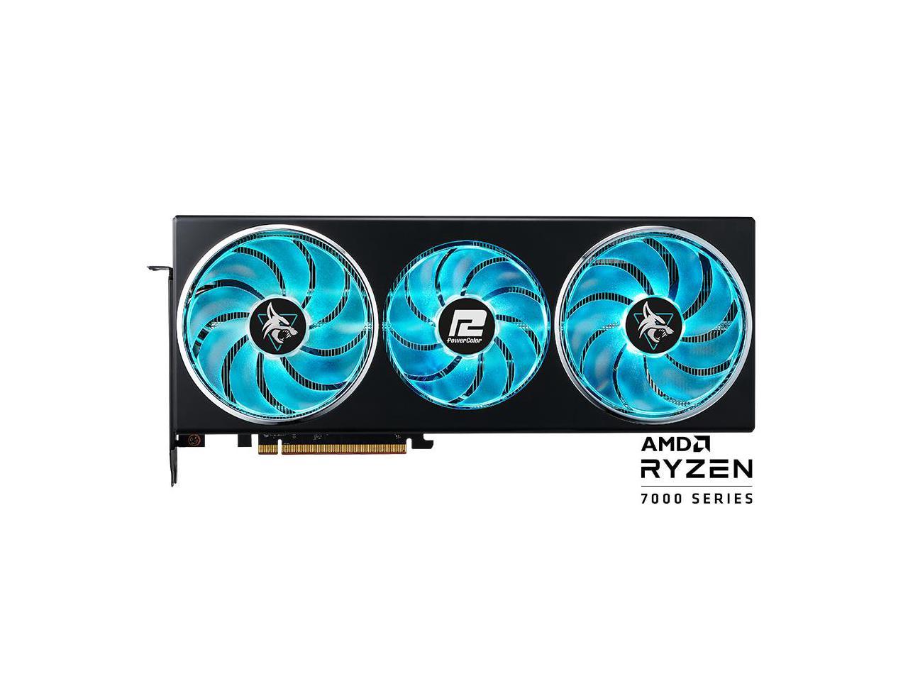 PowerColor Hellhound Radeon RX 7800 XT 16GB GDDR6, PCI Express 4.0 x16, ATX Graphics Card (RX7800XT 16G-L/OC)