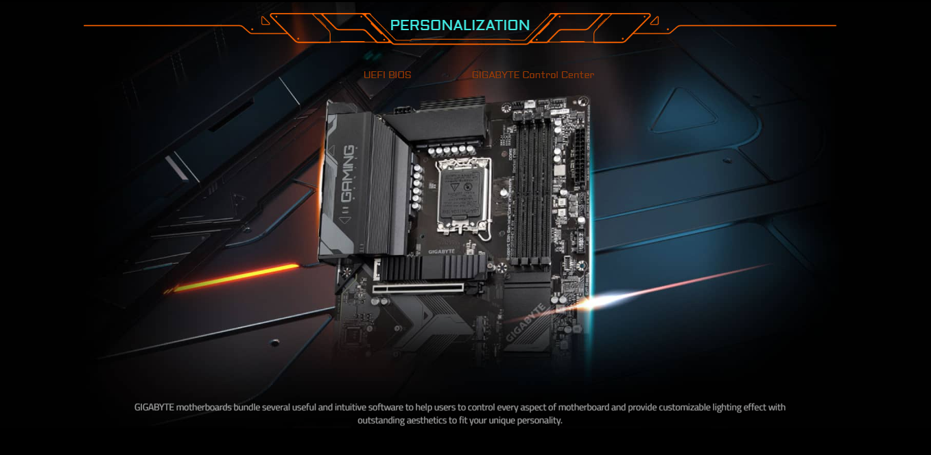 GIGABYTE B760 GAMING X AX (rev. 1.x) Wi-Fi 6E DDR5 LGA 1700 M.2 PCIe 4.0 ATX Motherboard