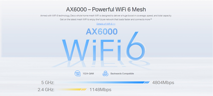 TP-LINK DECO X80-5G Whole Home Wi-Fi 6 AX6000 Gateway