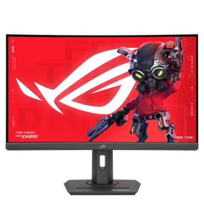 ASUS ROG Strix XG27WCS USB Type-C Gaming Monitor - 27" (2560x1440) Curved, 180Hz (Above 144Hz), 1ms (GTG), Fast VA, Extreme Low Motion Blur Sync, USB Type-C, FreeSync, DisplayWidget Center, tripod socket, HDR