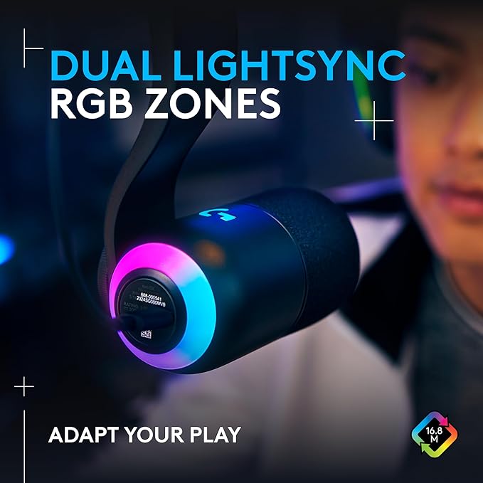 LOGITECH Yeti GX - Dynamic RGB Gaming Microphone with LIGHTSYNC - BLACK