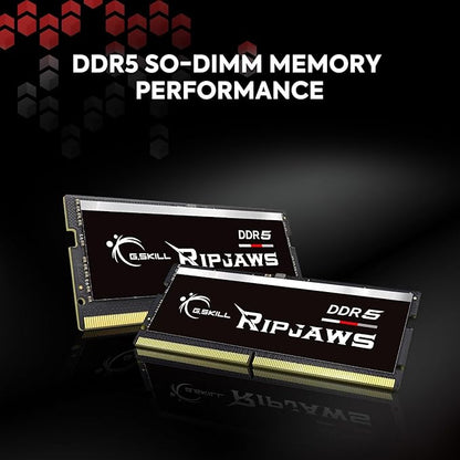 G.SKILL RIPJAWS DDR5 SO-DIMM 1 x 16GB/1 x 32GB / 4800 Mhz / CL38 ( SO DIMM Laptop ram ) Limited lifetime warranty