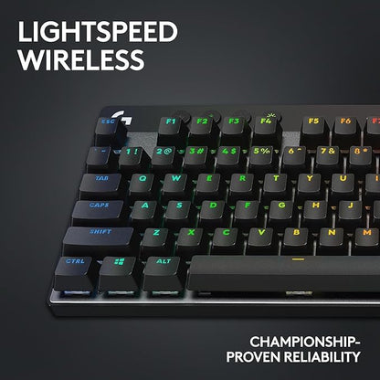 LOGITECH PRO X TKL LIGHTSPEED GAMING KEYBOARD - BLACK,WHITE,MAGENTA (GX-BROWN) 2Y