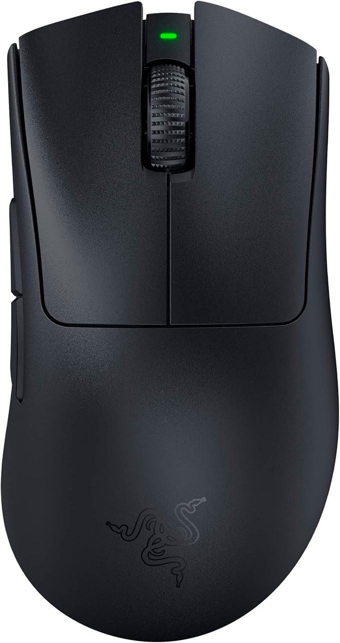 Razer DeathAdder V3 Pro - Classic Base - 1000 Hz Ultra-lightweight Wireless Ergonomic Esports Mouse - Black/White