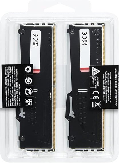 Kingston FURY Beast RGB 16GB(2x8GB)/32GB(2x16GB)/64GB(2x32GB) 6000Mhz DDR5 CL40 Memory Kit