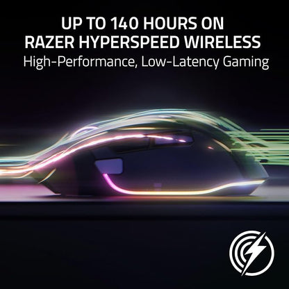 Razer Basilisk V3 Pro - Customizable Wireless Gaming Mouse with Razer HyperScroll Tilt Wheel - Black/White