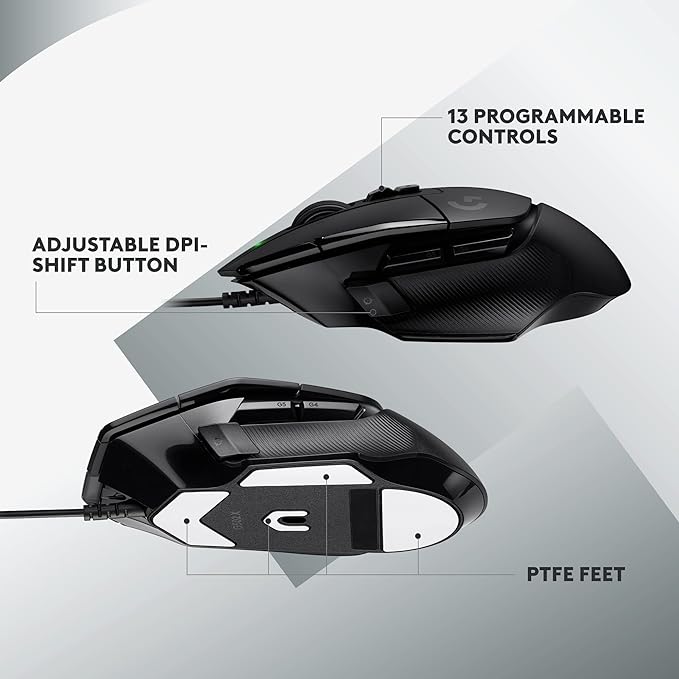 Logitech G502 X Wired Gaming Mouse - Black
