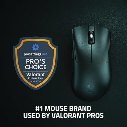 Razer DeathAdder V3 Pro - Classic Base - 1000 Hz Ultra-lightweight Wireless Ergonomic Esports Mouse - Black/White