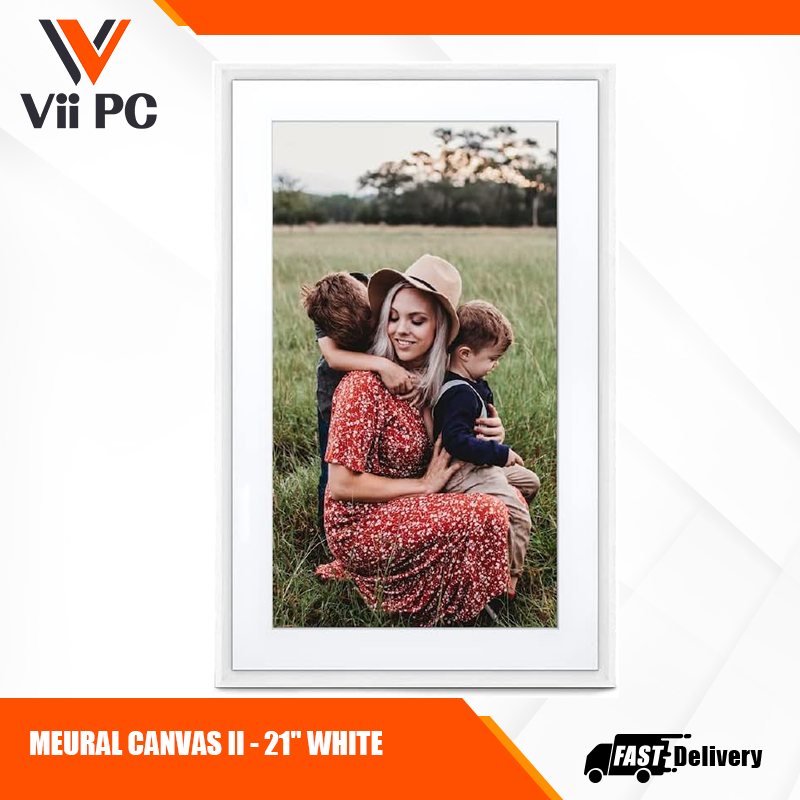 NETGEAR Meural Canvas II, MC321WL – the Smart Art Frame with 55 cm HD Digital Canvas, 41x61 cm - White Frame (WiFi-Connected),16''x24'' White,MC321WL-10000S