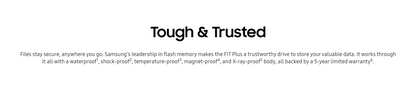 SAMSUNG FIT PLUS USB 3.1 FLASH DRIVE 128GB/256GB