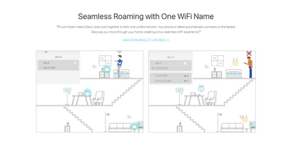 TP-LINK DECO X50 AX3000 Whole Home Mesh WiFi 6 System - 1/2/3pack