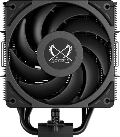 SCYTHE MUGEN 6 / MUGEN 6 Dual Fan Black Edition CPU Cooler, Intel: LGA1700/LGA1151, AMD: AM5/AM4 Support, Single Tower, Aluminum Top Cover