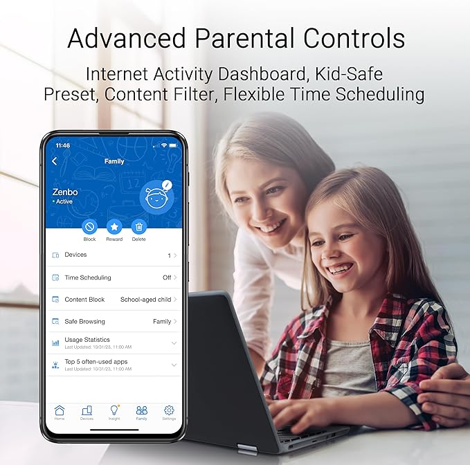 ASUS ZenWiFi BD4 Dual-band WiFi 7 Mesh, 3600 Mbps, 4900 sq.ft., Dual 2.5G Ports, Smart Home Master SSIDs
