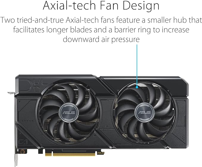 ASUS Dual Radeon RX 7800 XT OC Edition 16GB GDDR6 Graphics Card