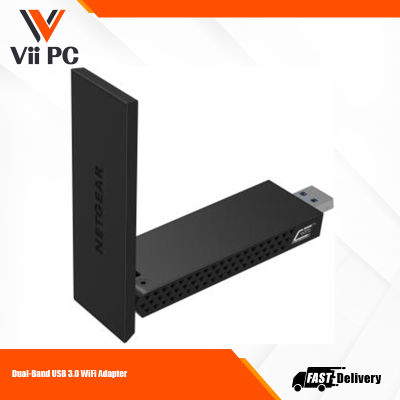 NETGEAR A6210-100PES AC1200 Wi-Fi USB 3.0 Adapter for Desktop PC | Dual Band Wifi Stick for Wireless internet