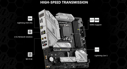 MSI MAG B760M MORTAR WIFI II DDR5 Wi-Fi 6E LGA1700 3x M.2 MATX Motherboard