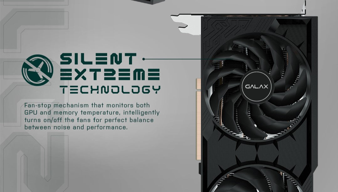 GALAX GeForce RTX™ 4070 SUPER/RTX4070 SUPER/RTX 4070 SUPER 1-Click OC 2X With White LED 12GB GDDR6X Graphics Cards