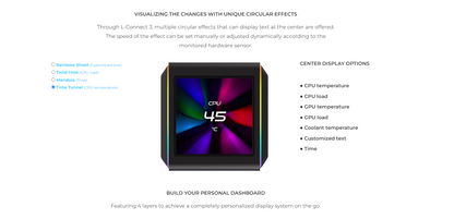 Lian Li Galahad II LCD AIO 360 ARGB CPU Liquid Cooler Black/White - 5 yrs Wty (2yrs for Fan)