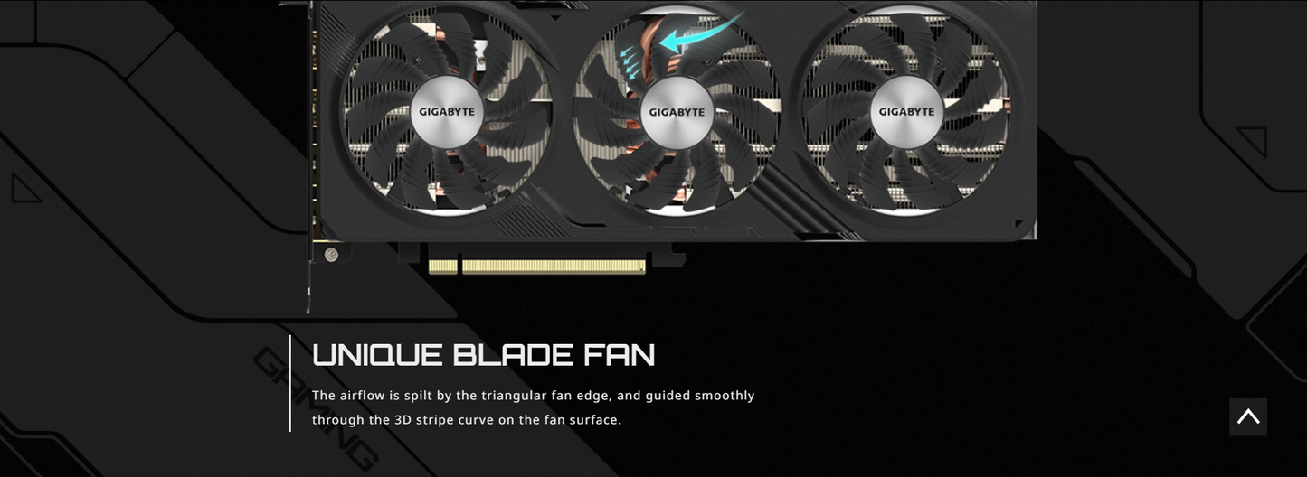GIGABYTE AMD Radeon™ RX 7600 XT GAMING OC 16GB GDDR6, PCI-E 4.0, ATX Graphics Card
