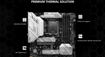 MSI MAG B760M MORTAR WIFI II DDR5 Wi-Fi 6E LGA1700 3x M.2 MATX Motherboard