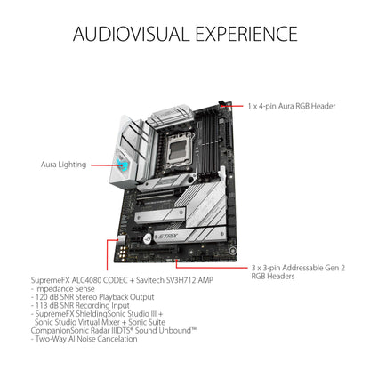 ASUS ROG STRIX B650-A GAMING WIFI AM5 ATX Motherboard + AMD Ryzen 7 7800X3D (AM5) Processor BUNDLE