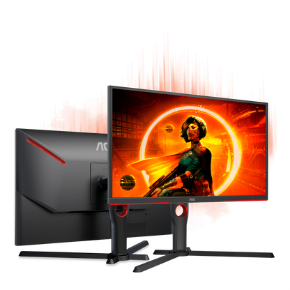 AOC 25G3Z - 24.5" FHD 240Hz IPS Gaming Monitor, 1ms (GtG)/0.5ms (MPRT), AMD Freesync Premium, VESA Certified DisplayHDR 400, 3 Side Frameless, DisplayPort1.4 & HDMI2.0