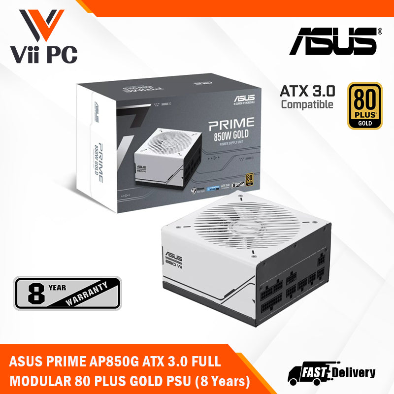 ASUS Prime AP750G/AP850G 750W/850W ATX 3.0 with PCIe GEN 5.0 graphics card Full Modular 80 Plus® Gold Power Supply (8 Year Warranty)