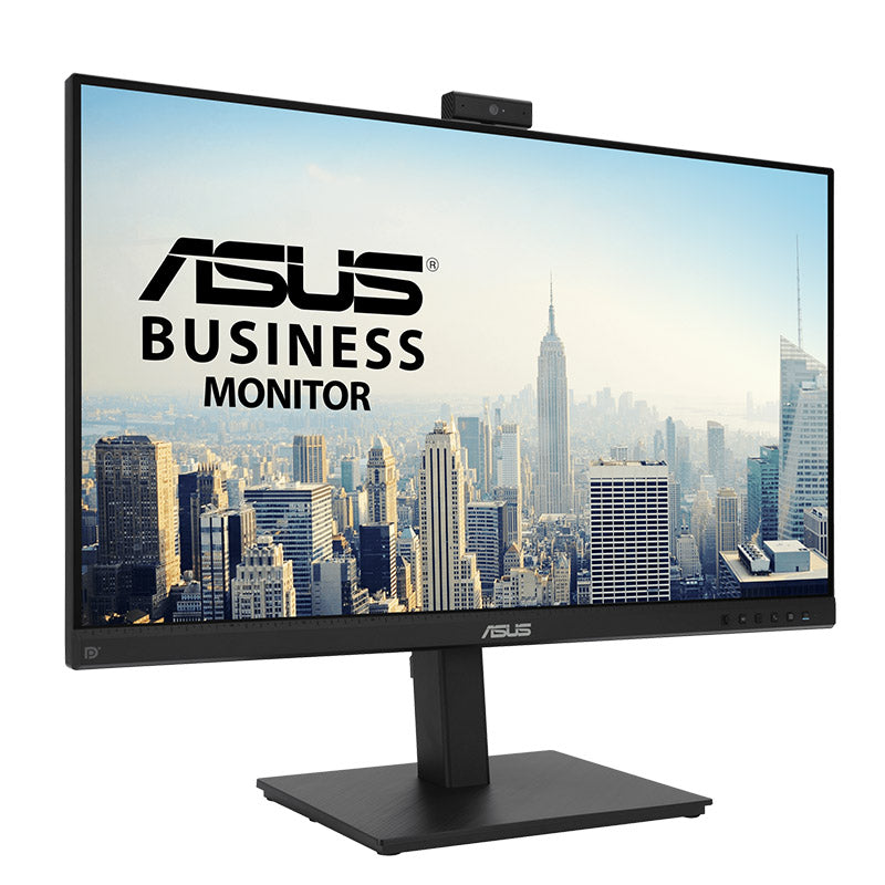 ASUS BE279QSK Video Conferencing Monitor - 27" FHD, IPS, Frameless, adjustable 2MP FHD Webcam, Mic Array, Stereo Speakers, Height Adjustable, Ergonomic Design, HDMI, Eye Care, Low Blue Light, Flicker Free, Wall Mountable