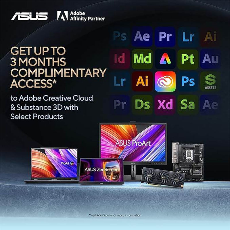 ASUS ProArt Display PA32UCR-K Professional Monitor - 32" IPS, 4K UHD (3840x2160), 1000 nits, HDR-10, HLG, ΔE<1, 98% DCI-P3, 99.5% Adobe RGB, 100% sRGB/Rec. 709, Hardware Calibration, USB-C, Calman Ready, ColourSpace Integration, X-rite i1 Display Pro