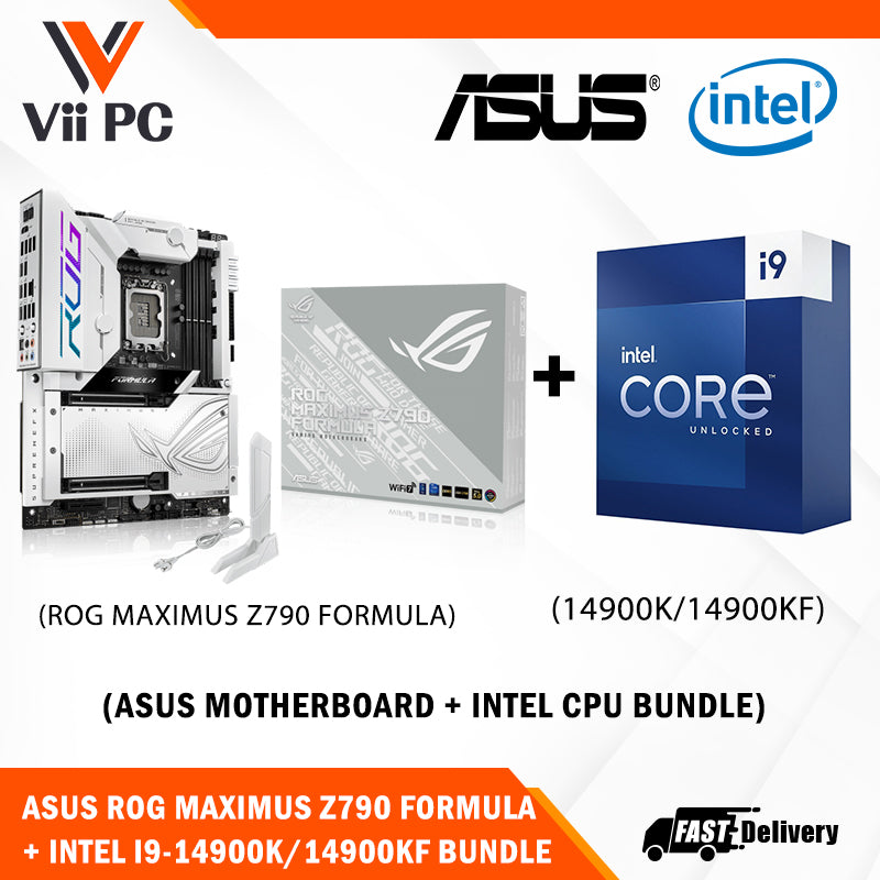 ASUS ROG MAXIMUS Z790 FORMULA Motherboard + Intel i9-14900K/i9-14900KF Processor BUNDLE