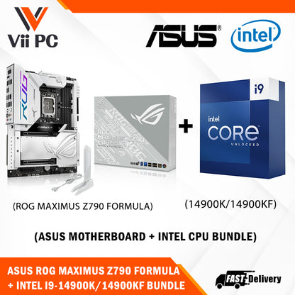 ASUS ROG MAXIMUS Z790 FORMULA Motherboard + Intel i9-14900K / i9-14900KF (14th GEN) Processor BUNDLE